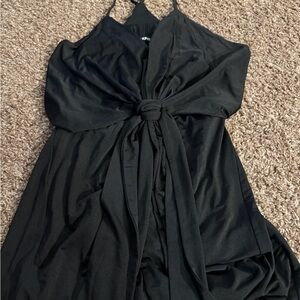 Express Black Backless Dress